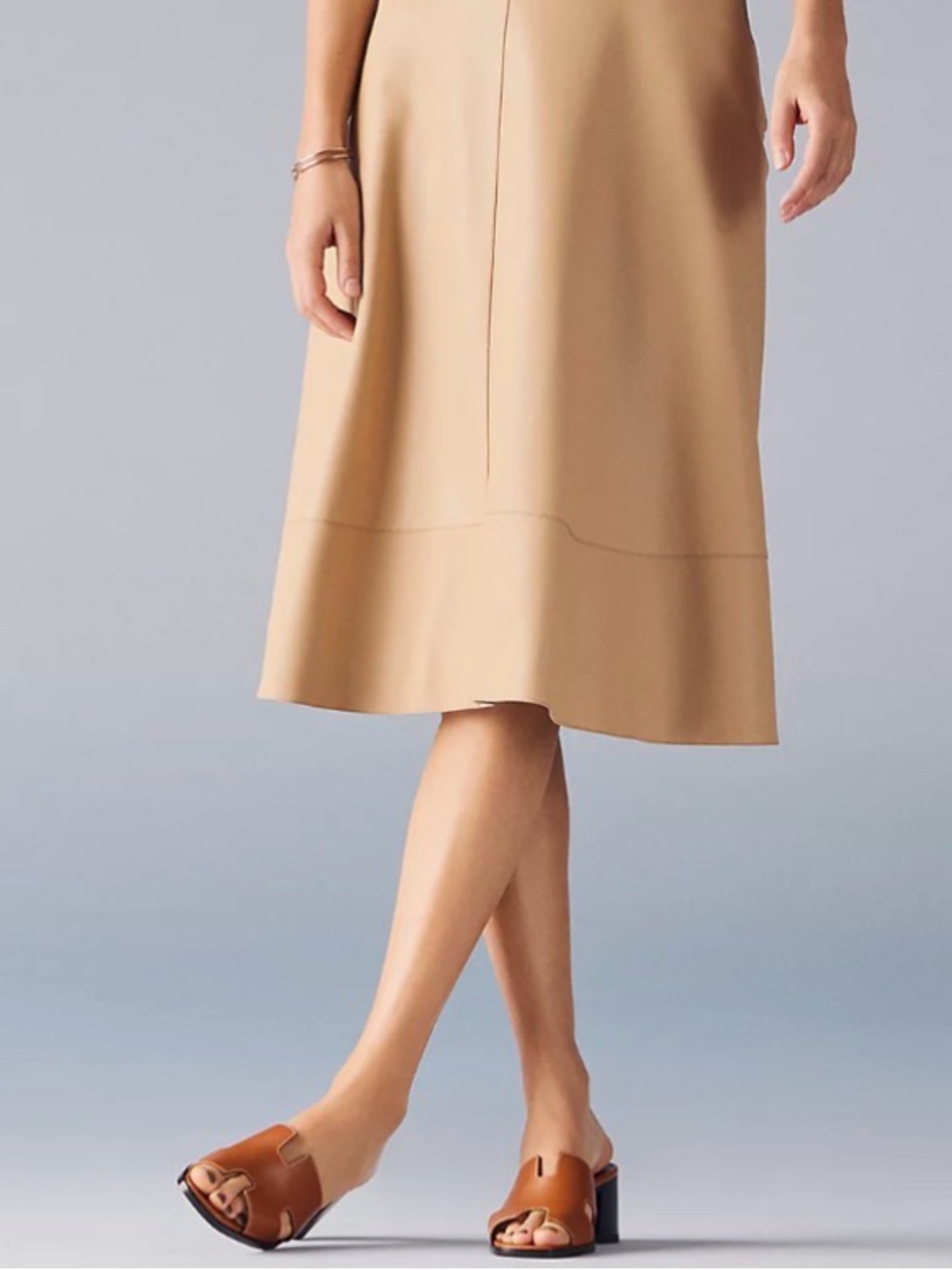 Jason Wu Tan Brown Leather Slide Mules - Picture 3 of 15